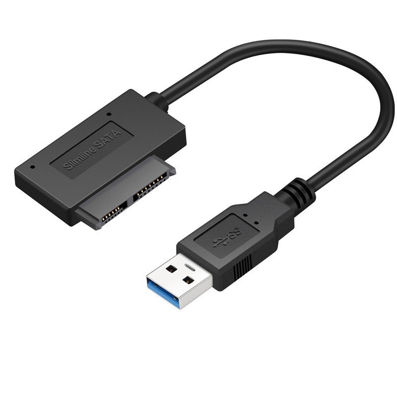 USB3.0 to SATA7+6Pin 13 Pin Slimline Sata Cable for Laptop CD DVD ROM Drive