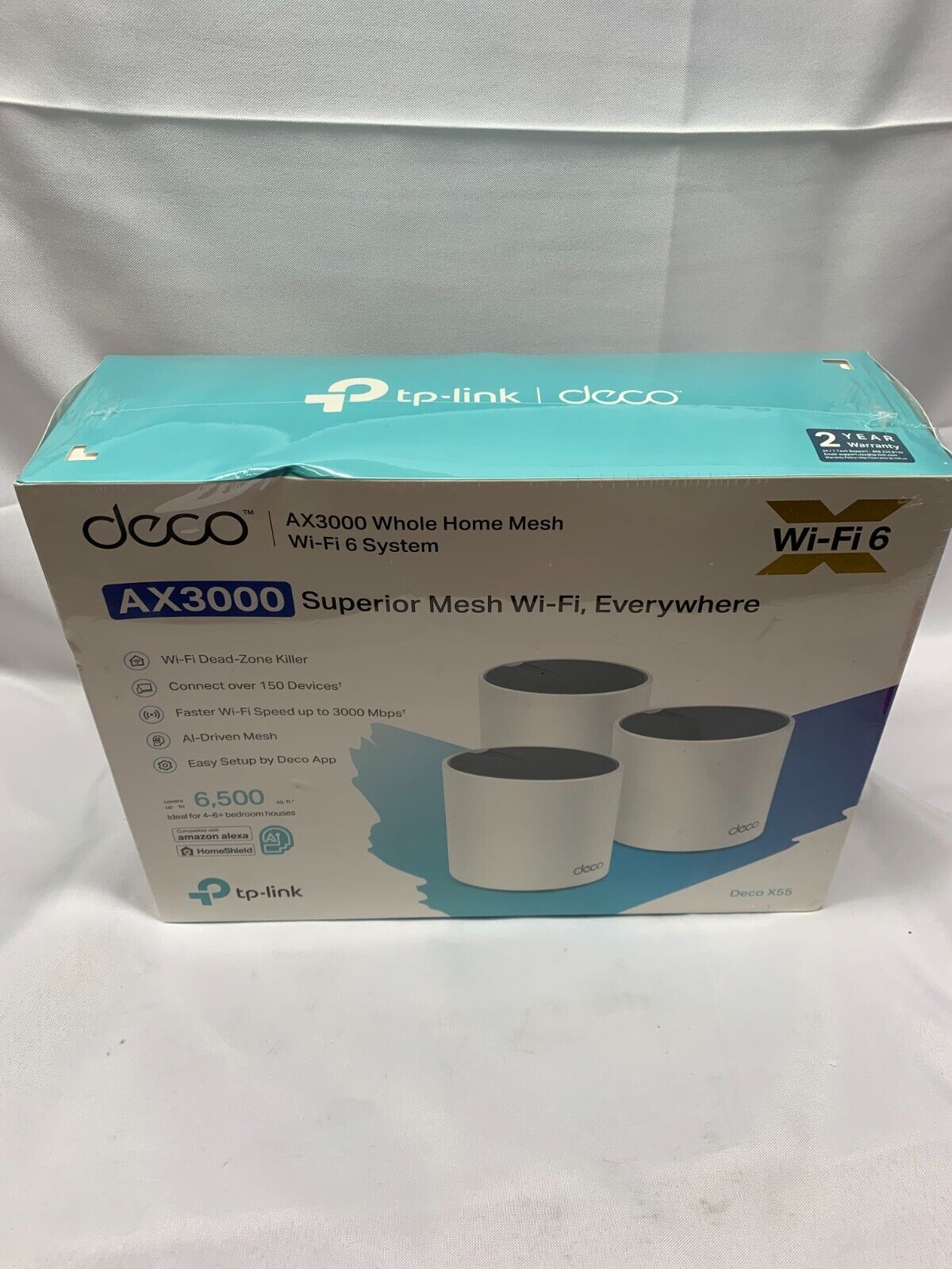 TP-Link Deco AX3000 Deco X55 Whole Home Mesh Wifi System *New-Box Damage