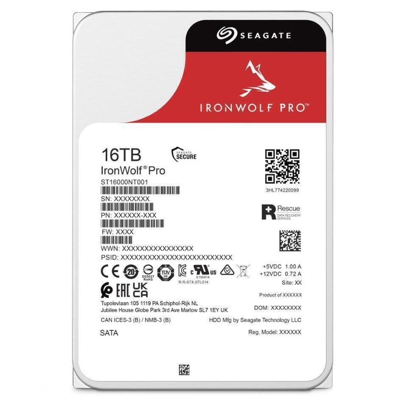 IronWolf Pro for Seagate ST16000NT001 3.5" SATA III 7200 rpm Internal Hard Drive