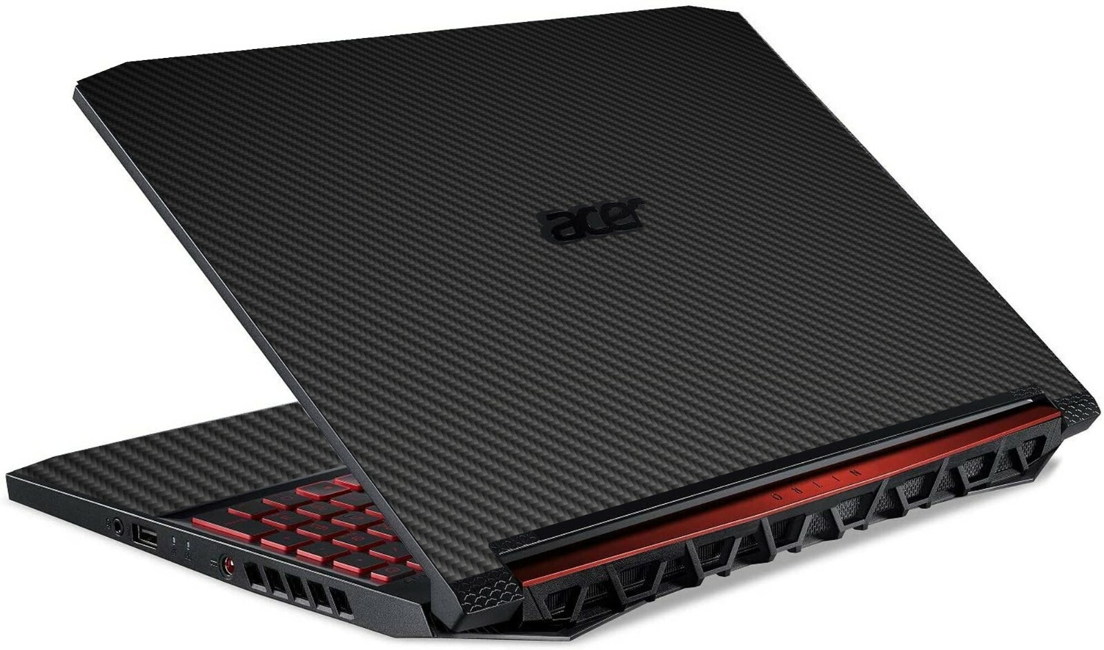LidStyles Carbon Fiber Laptop Skin Protector Decal Acer Nitro 5 AN515-54 15.6"