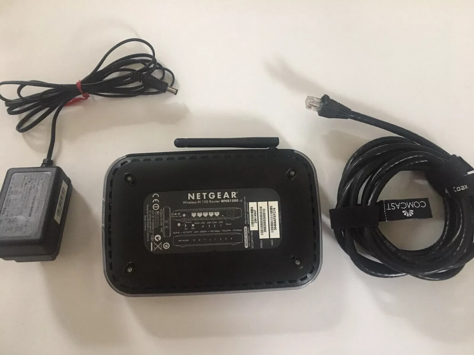 Genuine NETGEAR WIRELESS N 150 ROUTER WNR1000 v2 WORKING & EXTRA