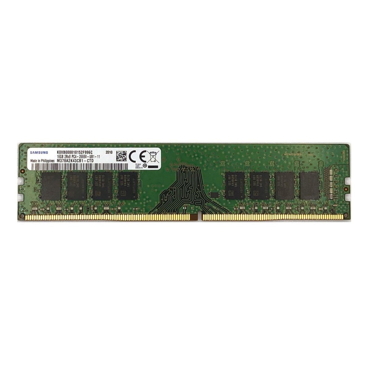 New Samsung  16GB DDR4 2666MHz PC4-25600 2RX8 UDIMM Memory Ram M378A2K43CB1-CTD