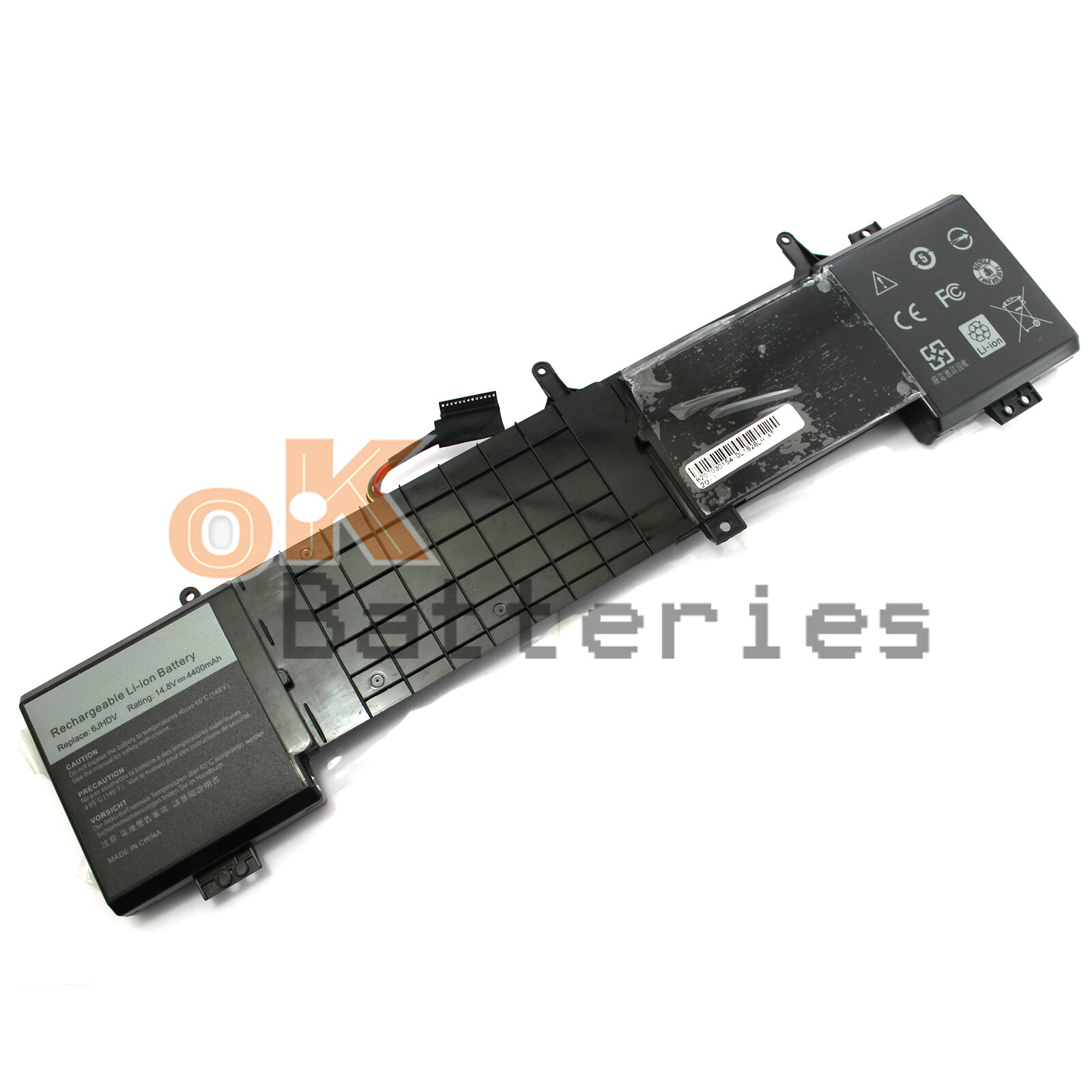 For Alienware 17 R2 R3 14.8V 4400mAh 8 Cell 17.3" Laptop Battery 6JHDV YKWXX
