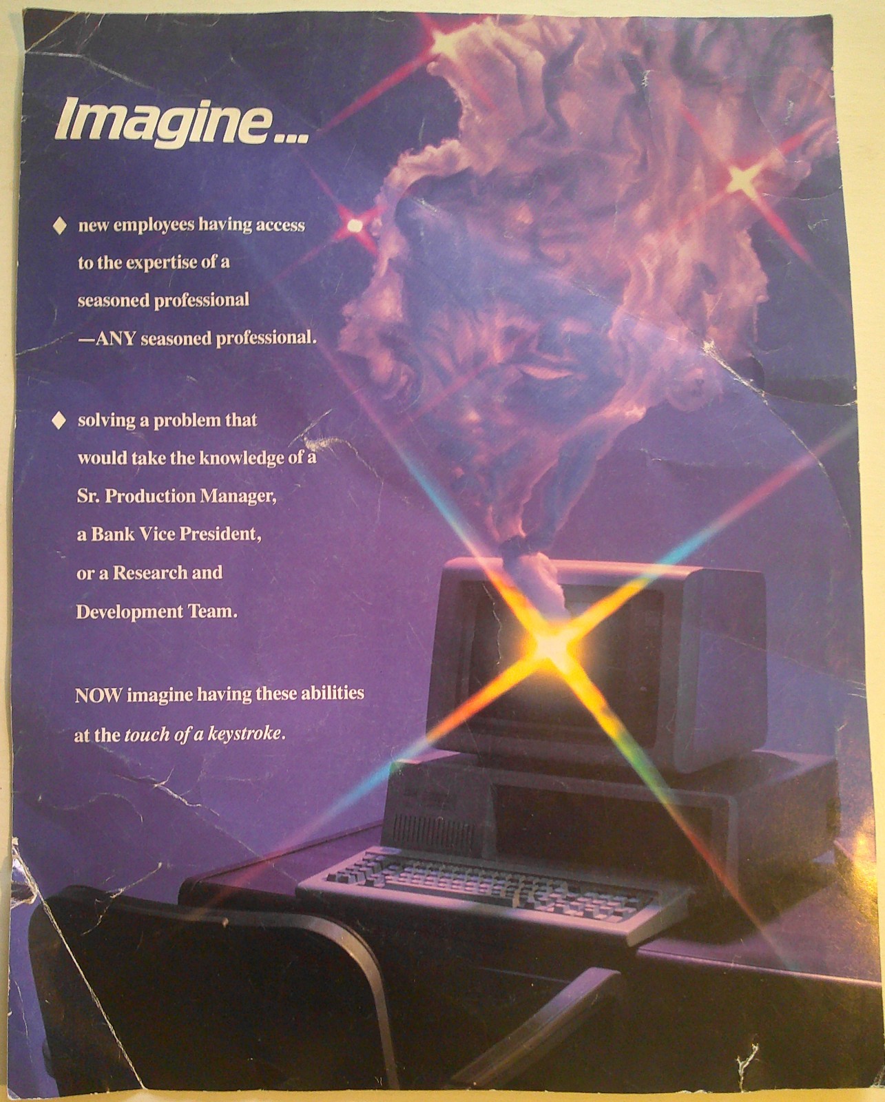 [Artificial Intelligence] Crystal Expert System Builder flyer [1980s] For IBM PC