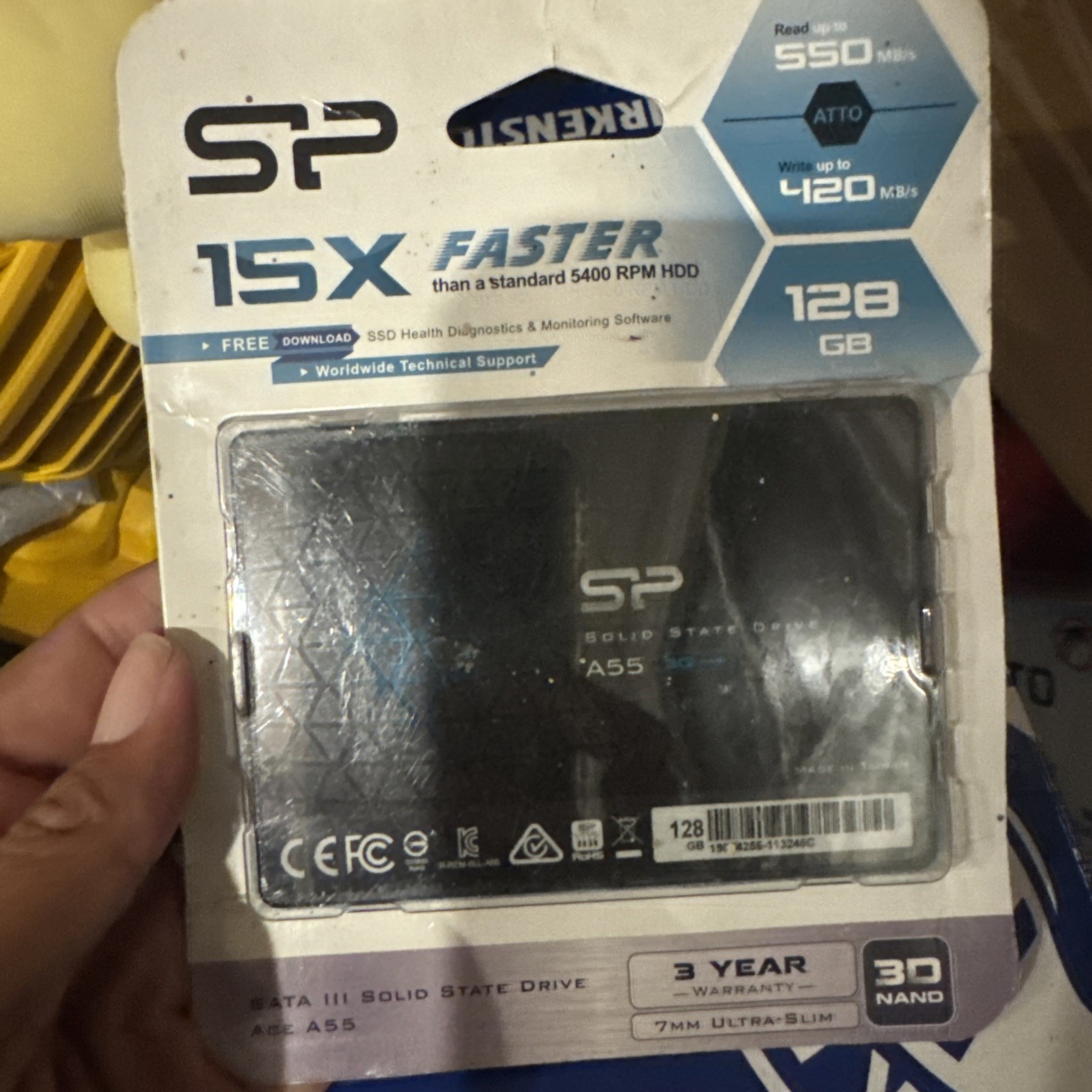 Performance-Boosting Silicon Power 128GB SSD - Shock Resistant & 2.5" SATA Drive