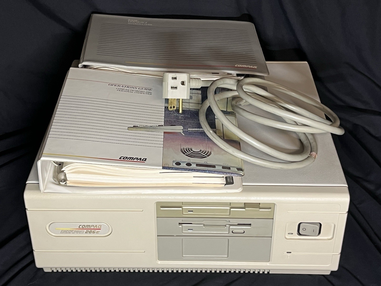 Compaq Deskpro 286e 80286 Vintage PC Music Quest MIDI 1MB RAM Tested Working