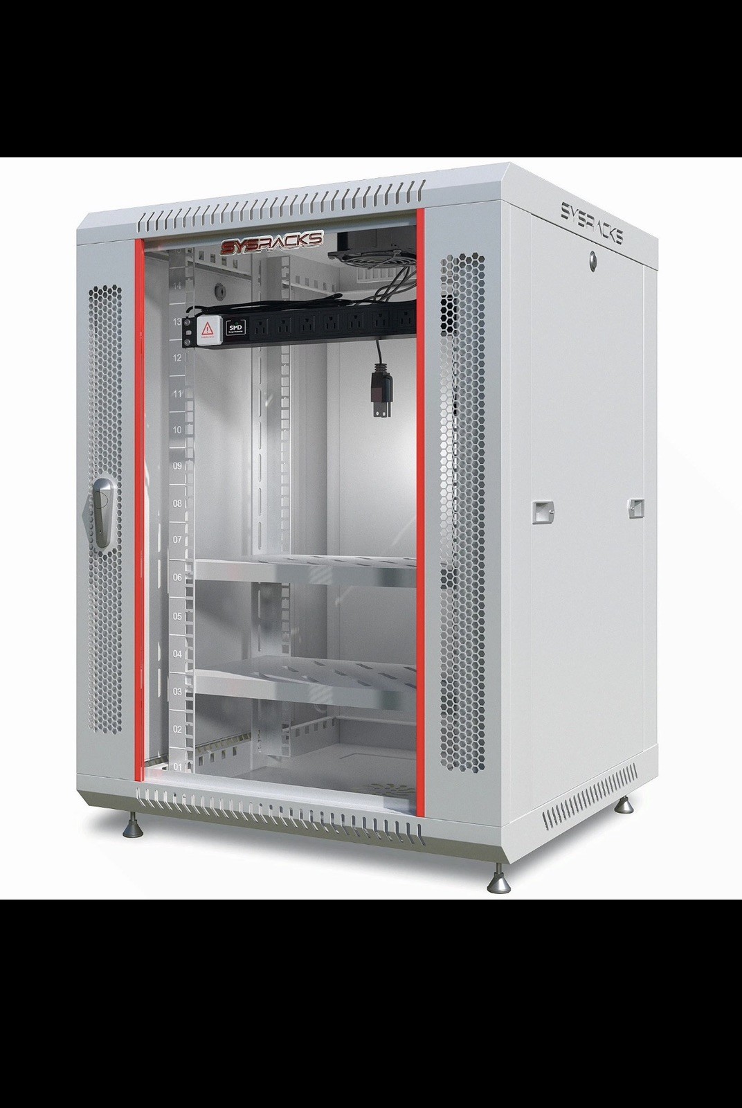 Sysracks 15U Wall Mount Server Rack Cabinet 18" Deep 19" Network Enclosure