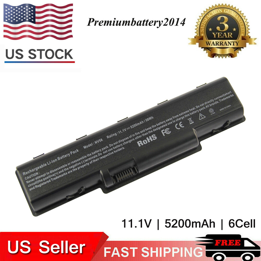 58Wh Battery for Gateway NV52 NV53 NV54 NV56 NV58 NV59 E525 AS09A31 MS2274 US