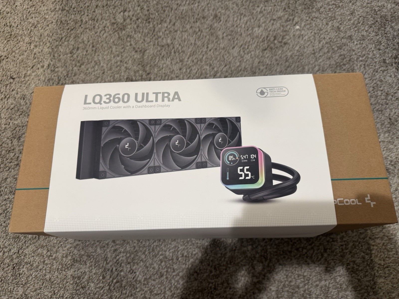 DeepCool LQ360 Ultra AIO CPU Liquid Cooler Black
