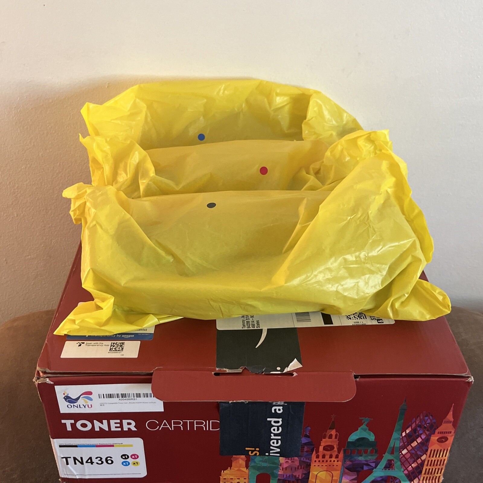 ONLYU Compatible Toner Cartridges TN436 Pack Of 3 New Missing Yellow
