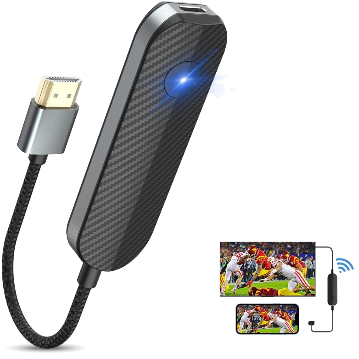 WiFi HDMI Receiver for iPhone, iPad, Android, Tablet, Laptop