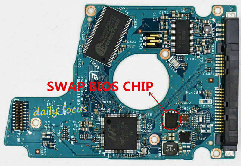 G003138A HDD Logic Controller PCB Board For Toshiba 320/500/750Gb HDD 2.5" SATA