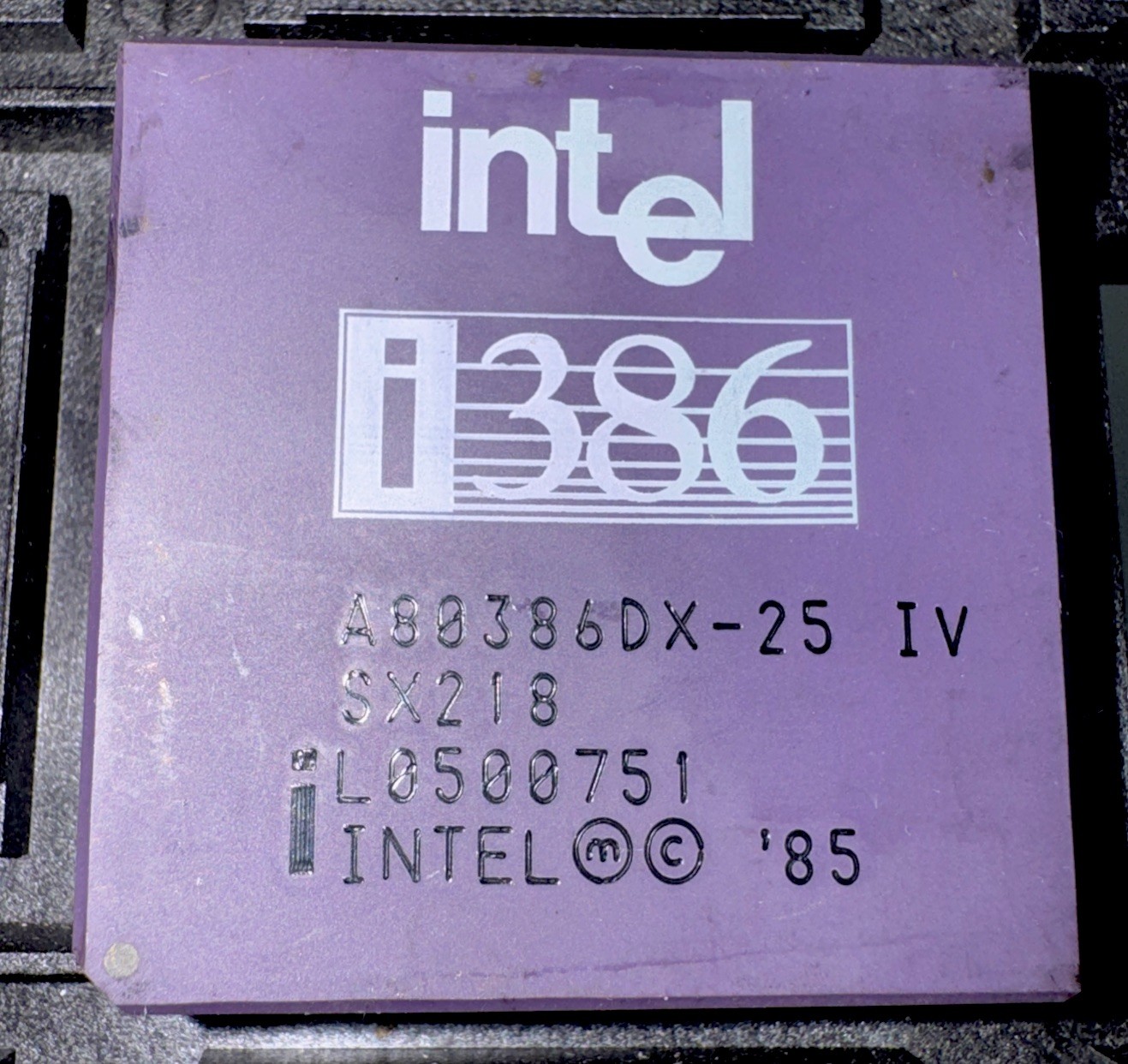 Intel I386 80386DX Processor (Model A80386DX-25) CPU NOS Vintage NEW Tested