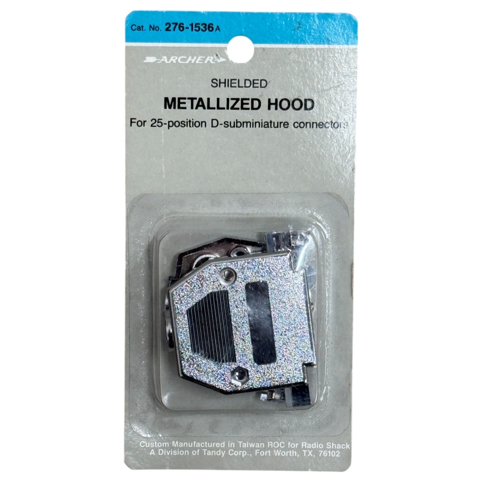Archer Shielded Metallized Hood D-Subminiature Connector 25-Position 276-1536a