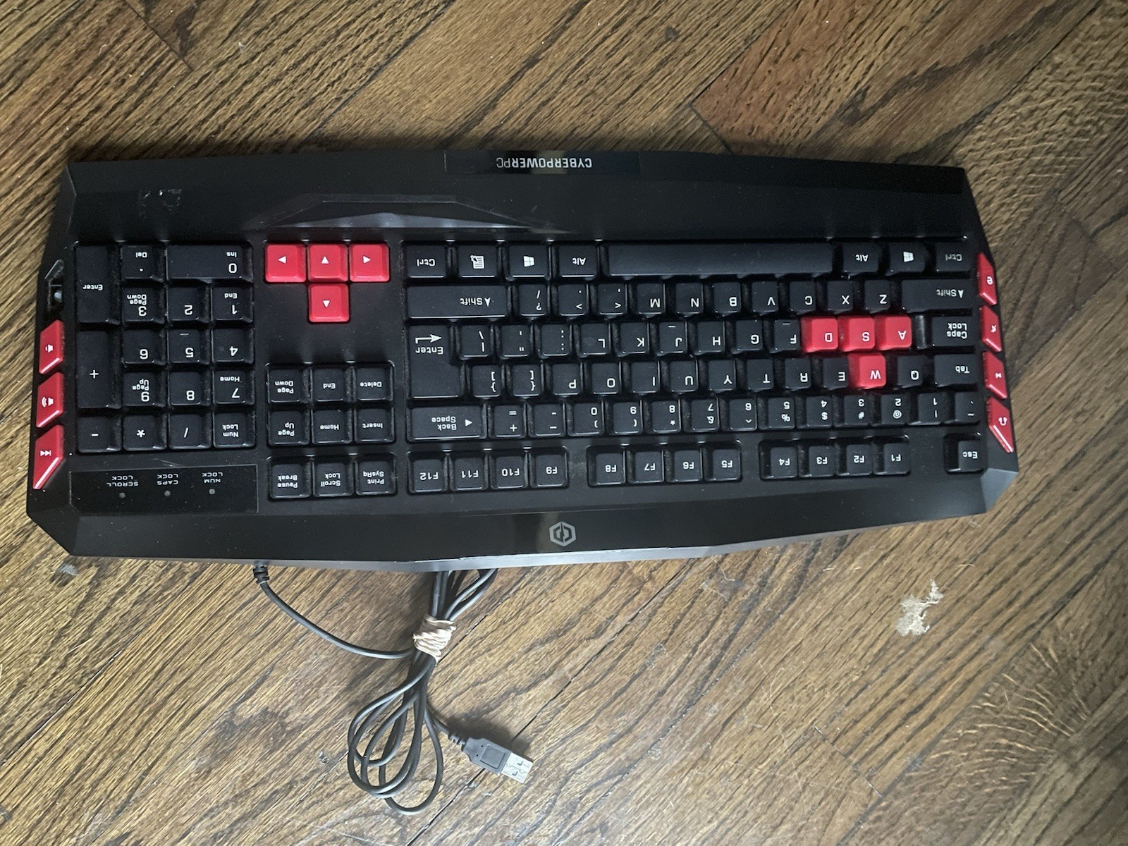 CyberPower PC Gaming Keyboard Multimedia Gaming Wired USB Keyboard