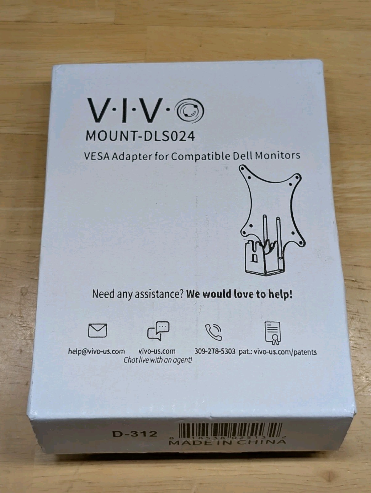 VIVO Quick Attach VESA Mount Adapter Bracket Attachment Kit for Dell Monitors