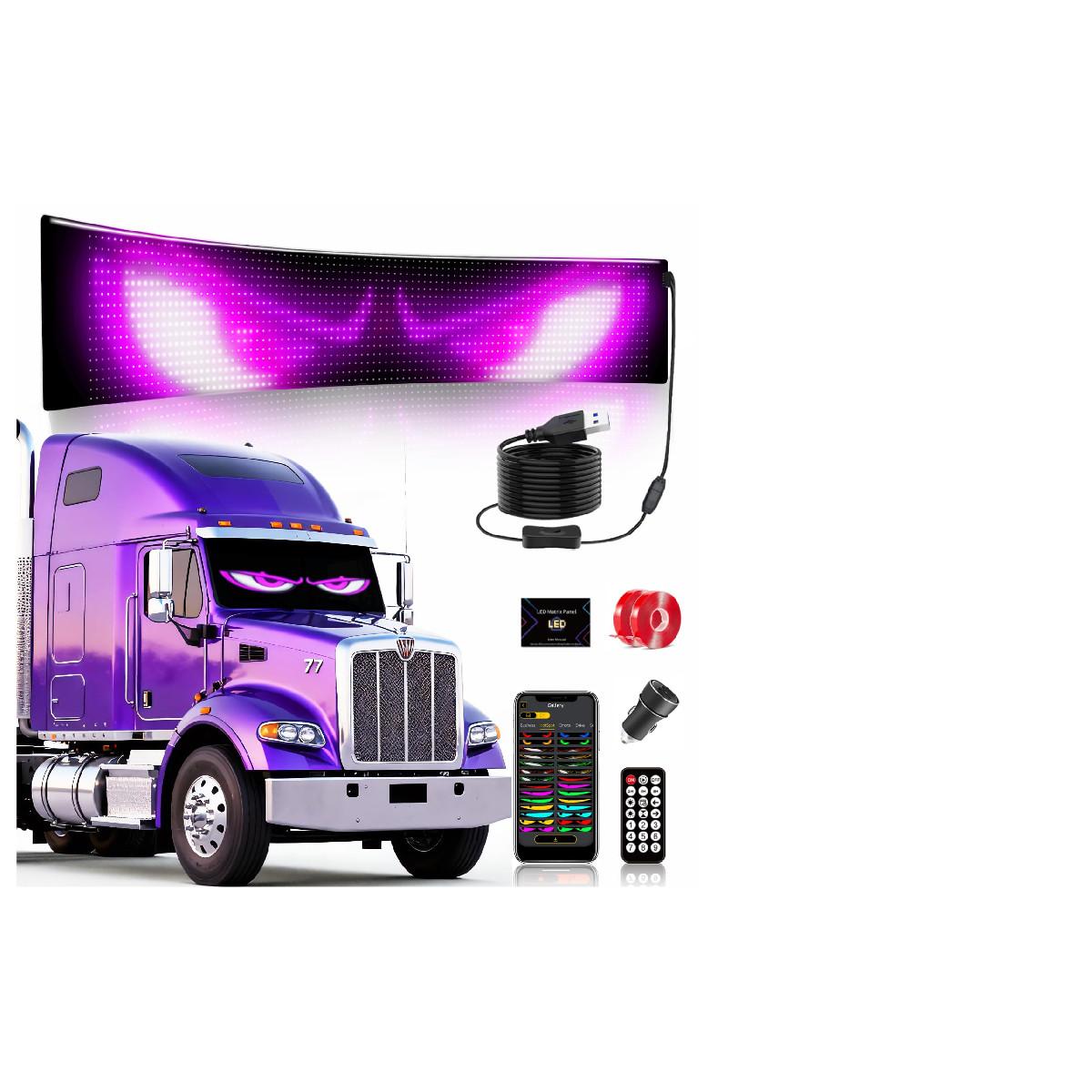 Swivelife Devil Eyes Light For Large Led Eyes For Truck Windshield Perfect Sync