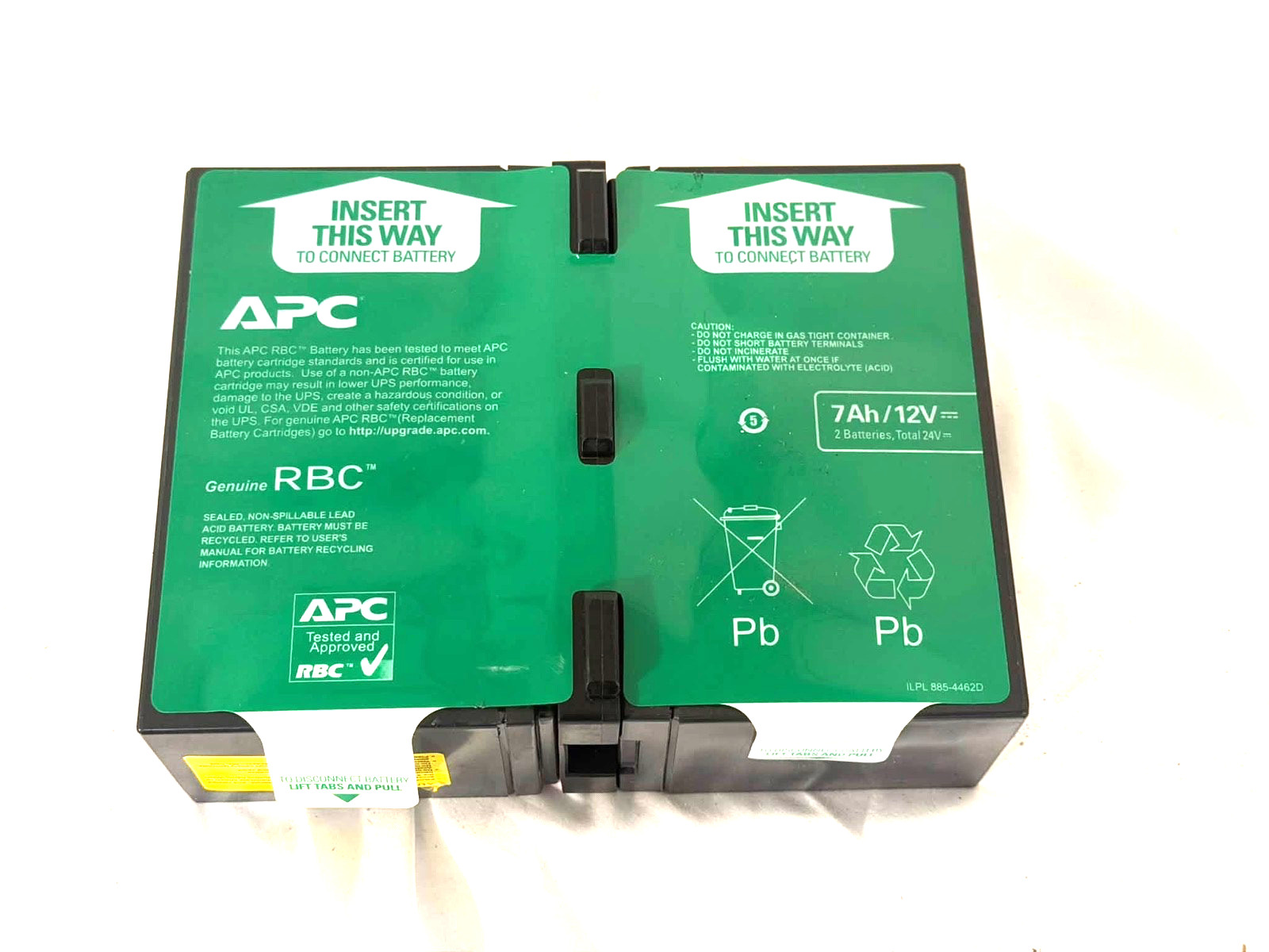 APC Replacement Battery for RBC124 UPS 0M-10120F-001 7AH-12V.