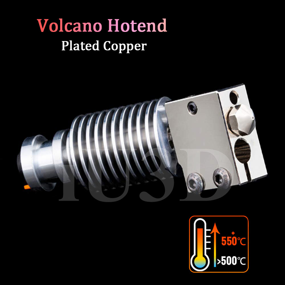 iU3D V6 Volcano All Metal Plated Copper Hotend for Volcano Hotend,Prusa i3 MK3