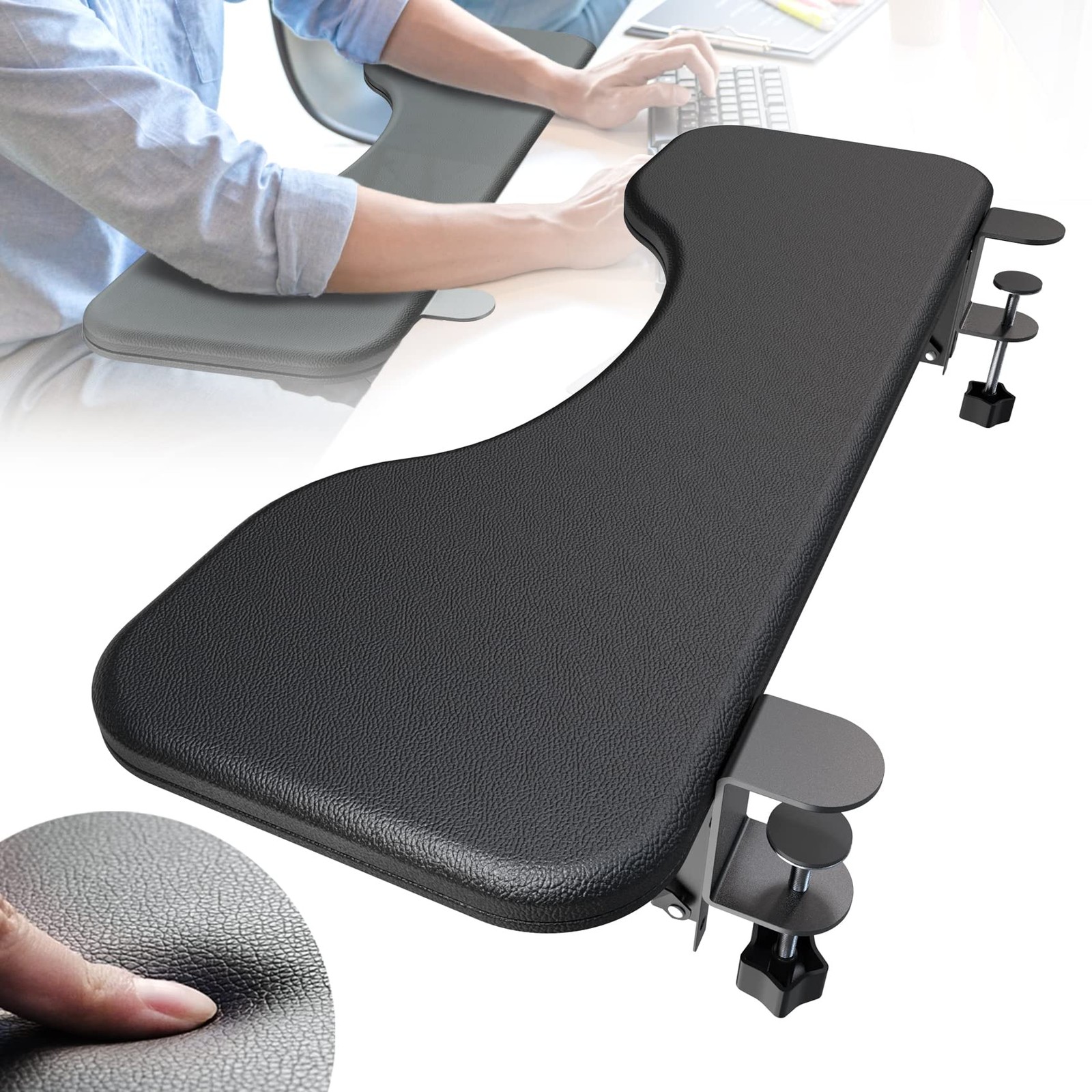 NODOCA Arm Rest Desk, Ergonomics Wrist Rest, Desk Extender, Soft Sponge