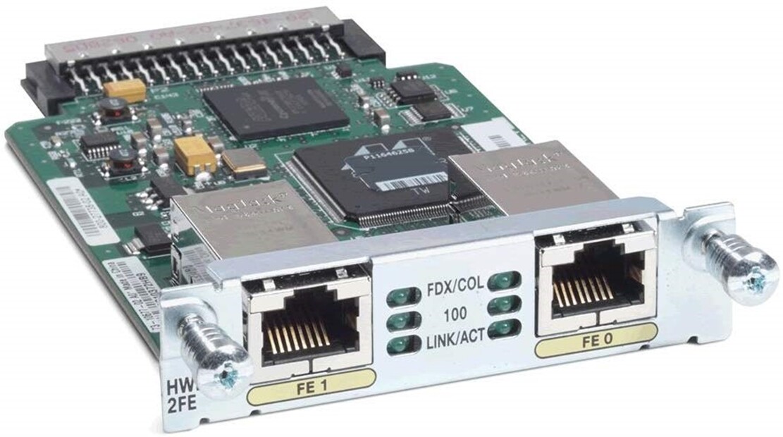 Cisco VWIC2-2MFT-T1/E1 2-PORT 2ND Gen Multiflex Trunk Voice/wan Int. Card