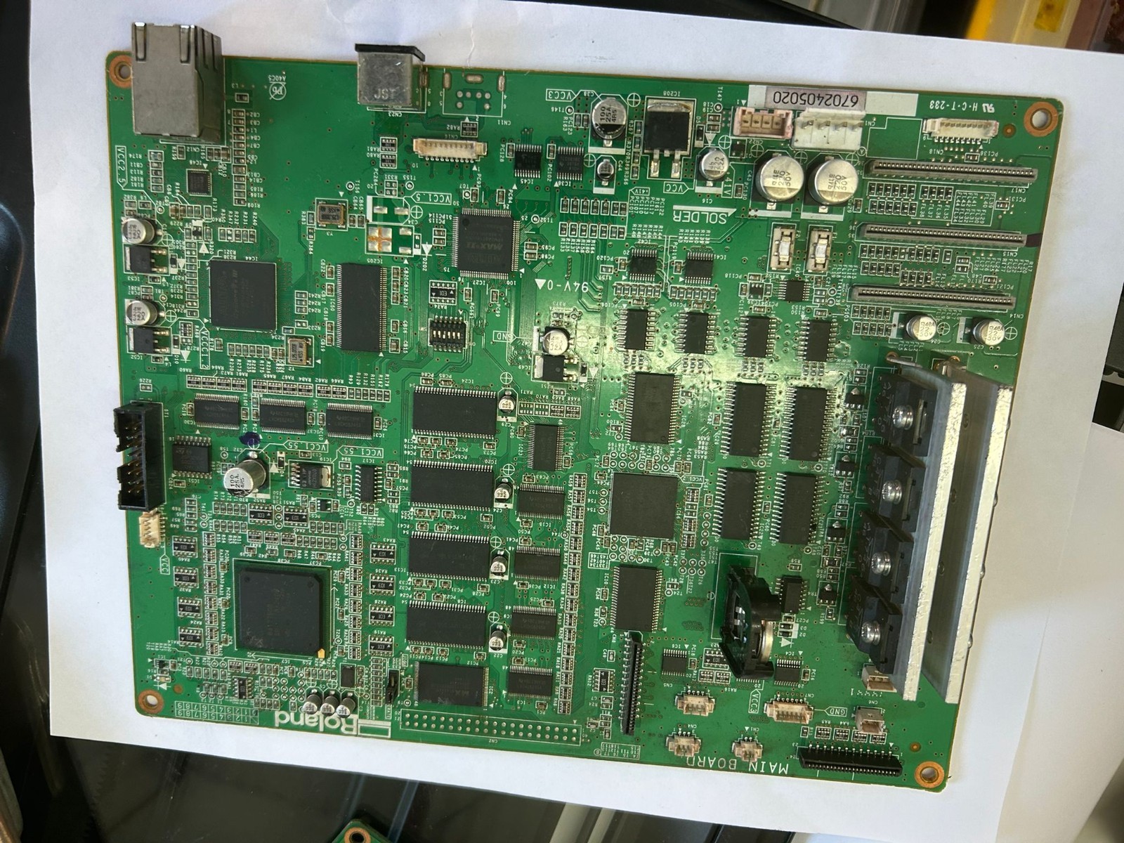 USED ROLAND PRINTER  TEXART RT 640 MAIN BOARD