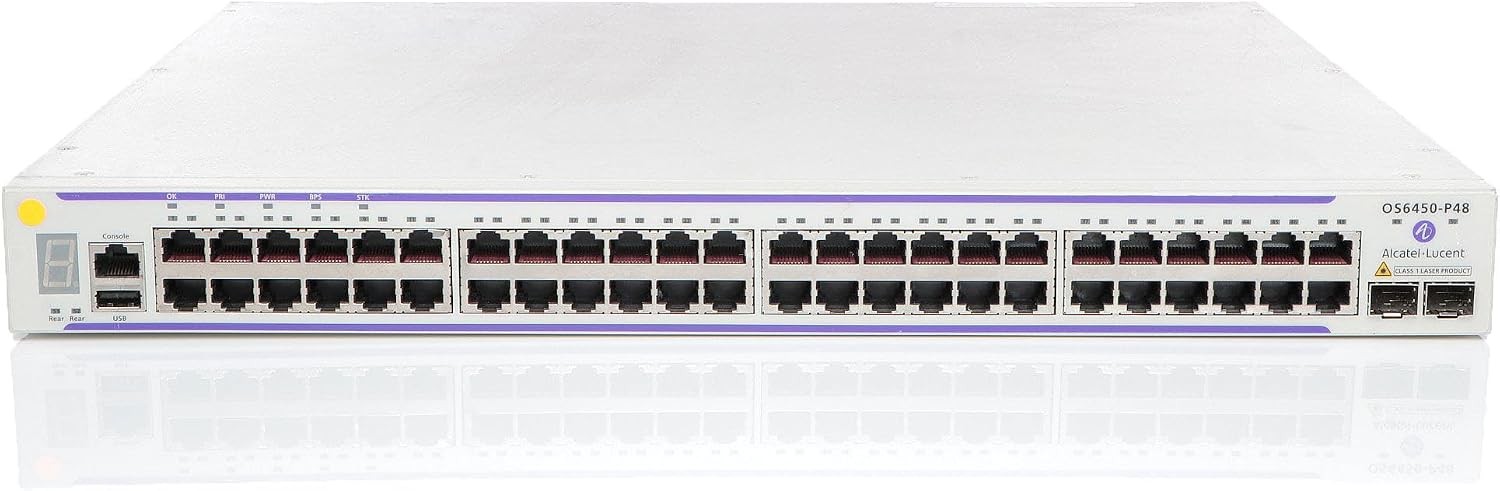 Alcatel-Lucent OmniSwitch OS6450-P48 48-Port PoE+ 10G SFP+ Switch