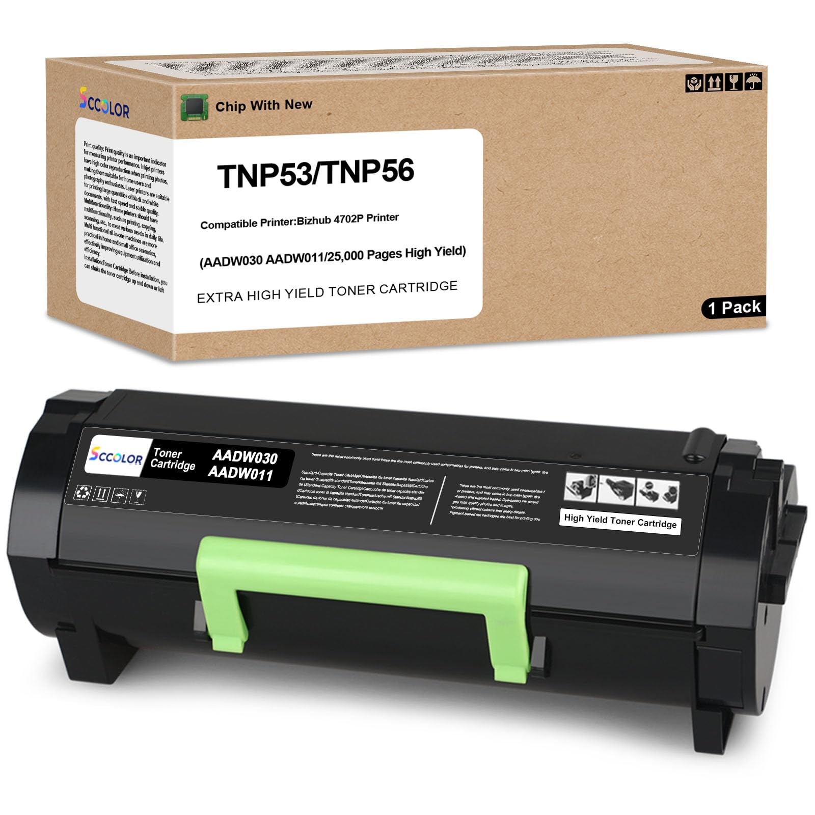 TNP53 TNP56 Black Toner Cartridge 25,000 Pages High Yield