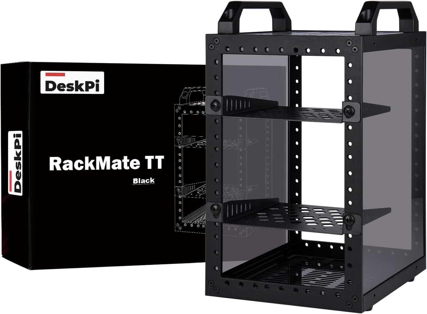 Deskpi Rackmate TT Mini Server Cabinet for Mini PC, Network, Servers, Audio, and