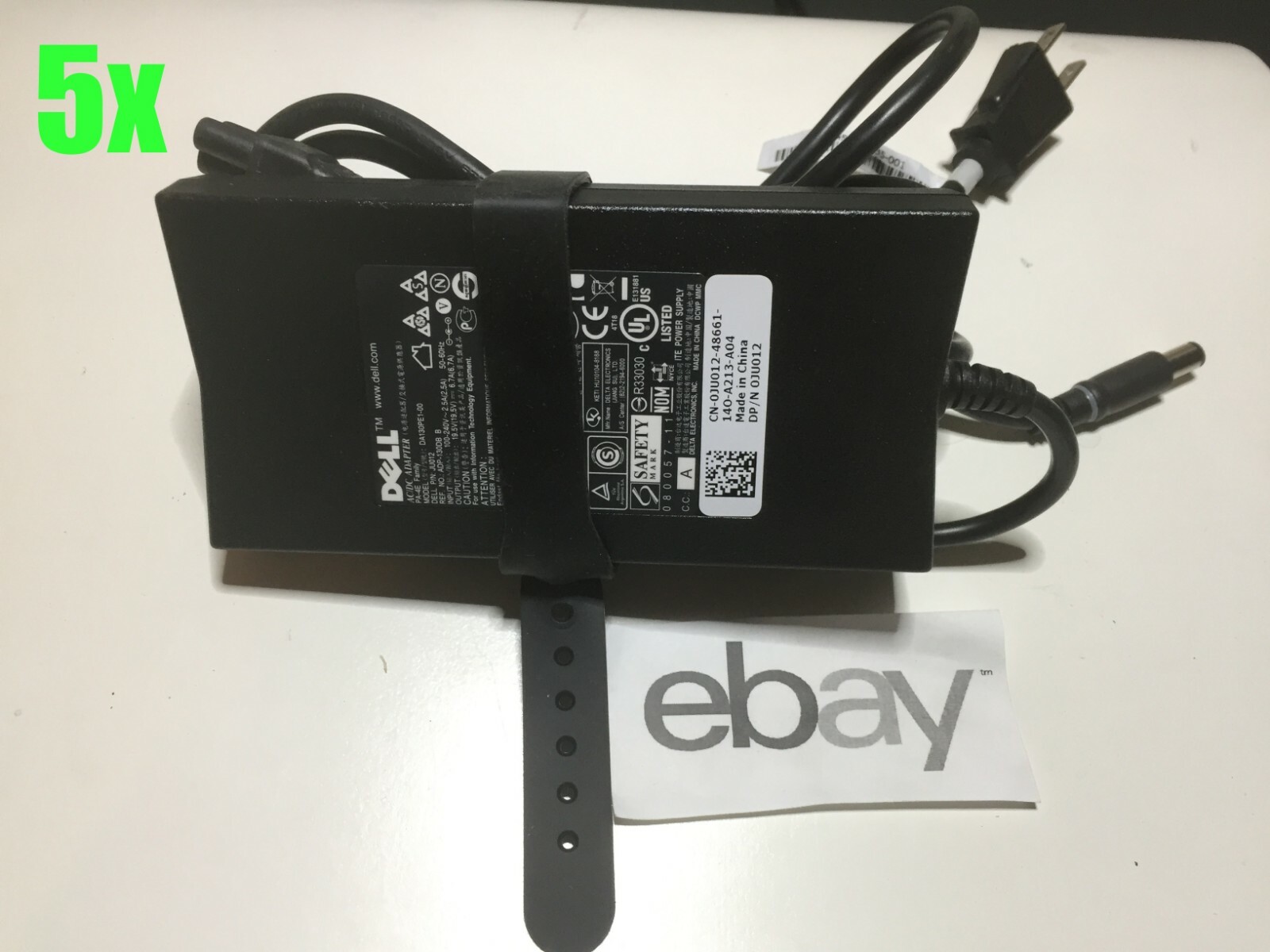 Lot of 5 GENUINE DELL 130W PA-4E AC Adapter DA130PE1-00 FA130PE1-00 LA130PM121