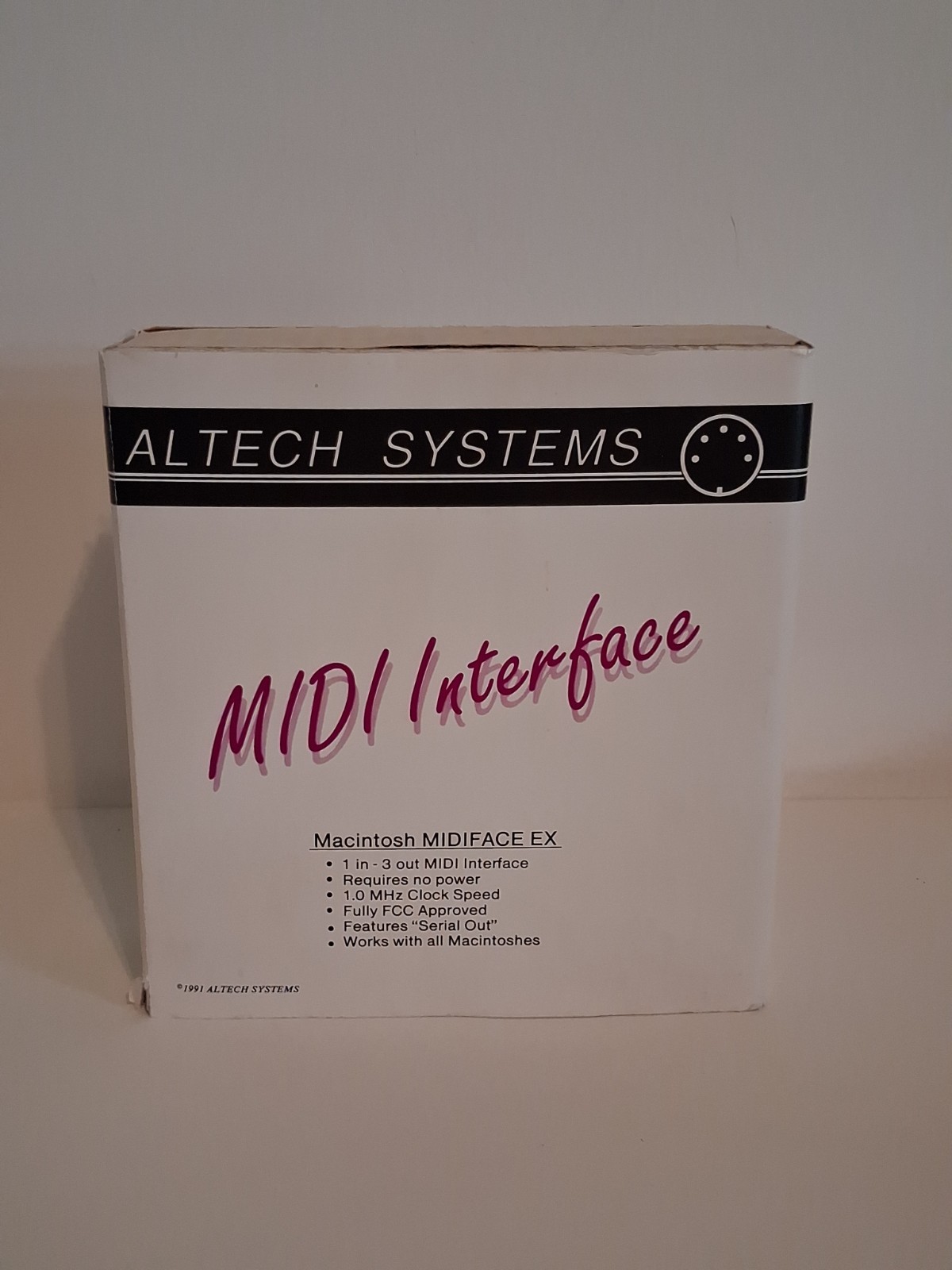 Vtg 1991 NOS Altech Systems Macintosh MIDIFACE EX. Very Rare