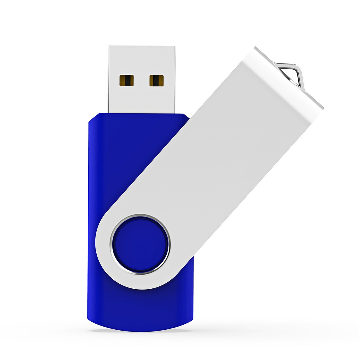 Kootion USB2.0 8GB Metal Swivel Style USB Flash Drive 1/10/100pcs Wholesale Blue