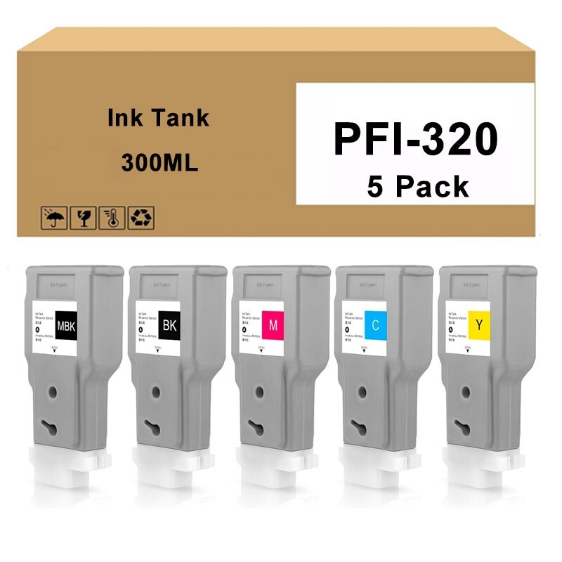 PFI320 PFI-320 Ink Tank Cartridge for imagePROGRAF TM-200 TM-300 TM-305 300ML