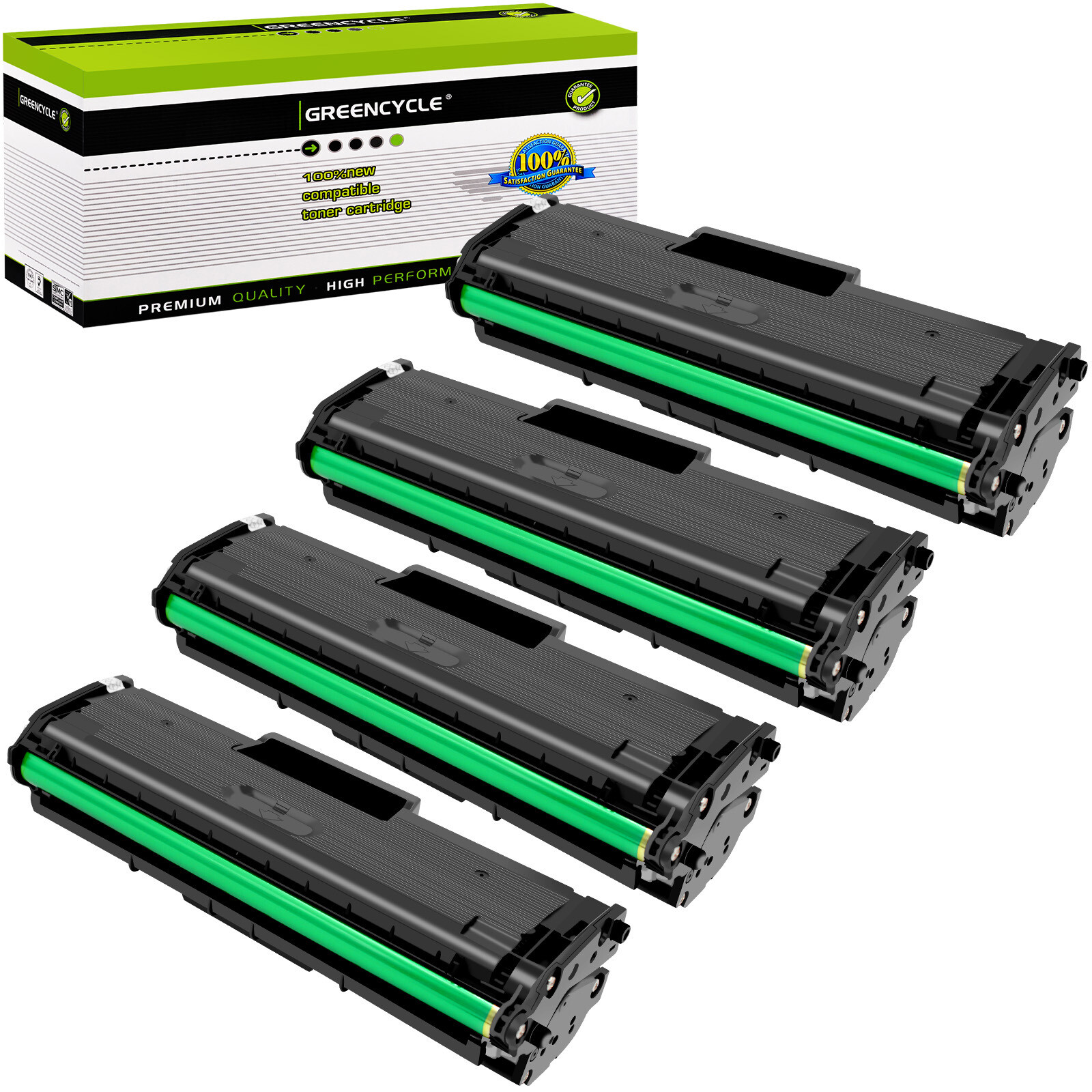 4PK BK MLT-D101S 101S Toner Cartridge Fit for Samsung ML-2165 SCX-3405FW SF-760P