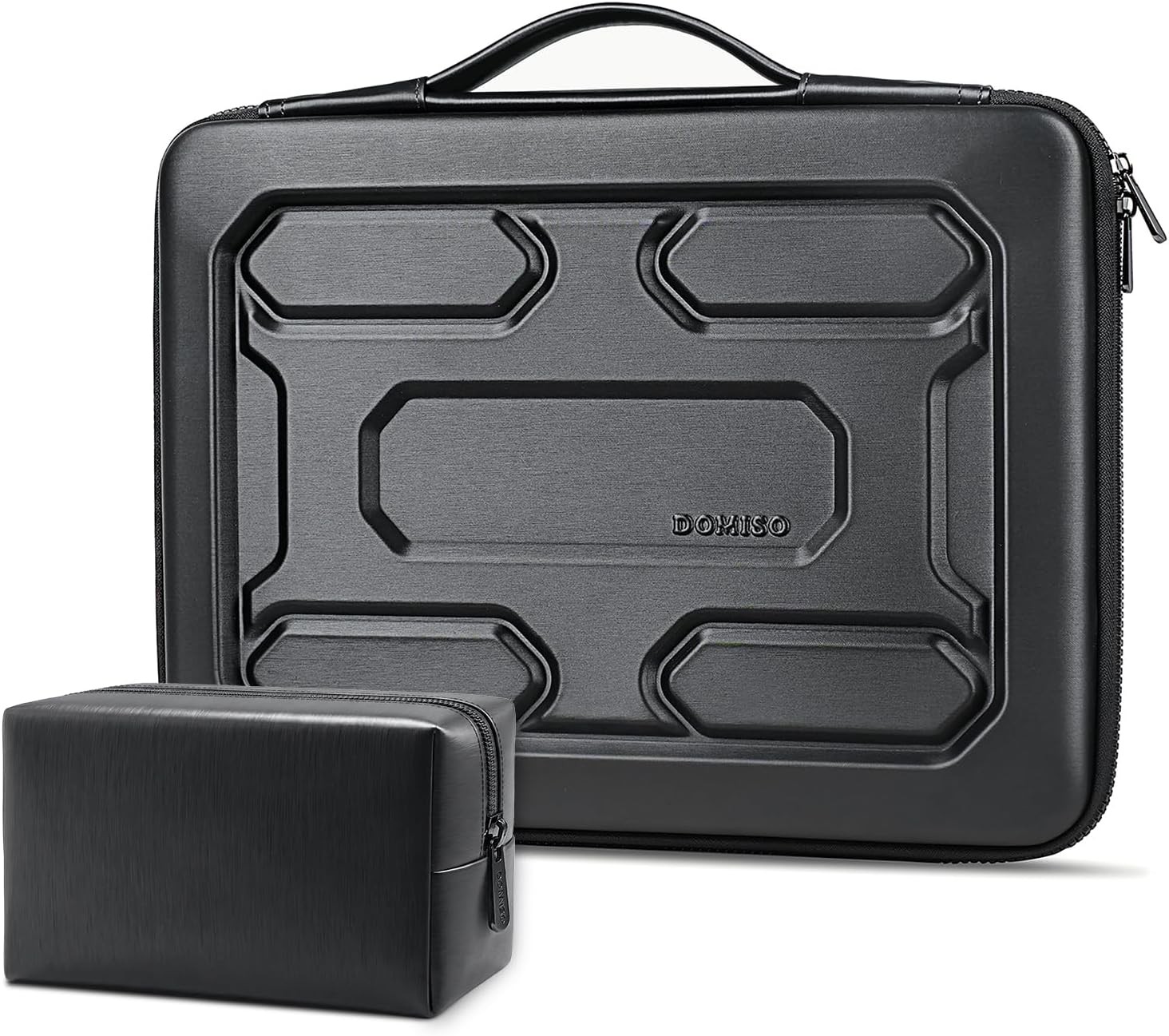 Laptop Hard Case 17-17.3 inch Waterproof Shockproof Hard Shell Laptop Sleeve Bla