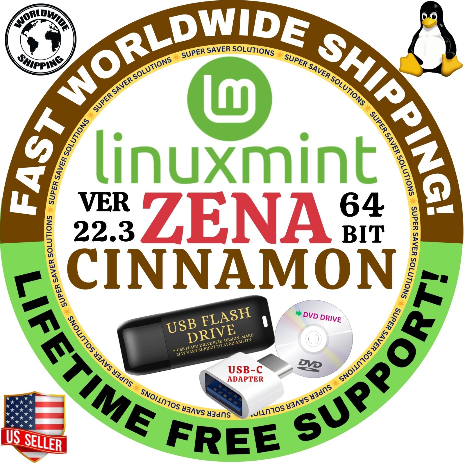 LINUX MINT 22.3 ZENA LATEST ISO CINNAMON, XFCE, MATE, LMDE 7 DEBIAN | DVD, USB