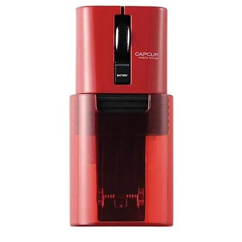 ELECOM CAPCLIP Bluetooth Mouse IOS Compatible 3Button S Size Red Brand New Japan