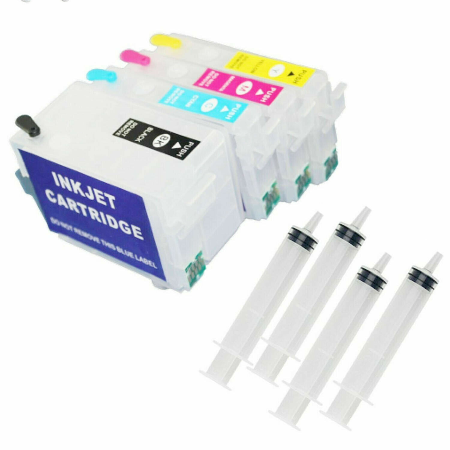 Printers 4-Color Refillable ink cartridges For Epson WorkForce 7610 7710 7210