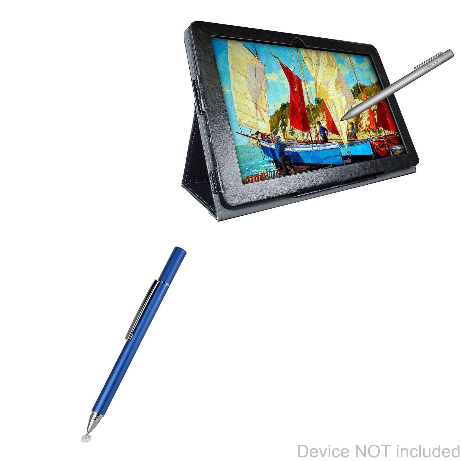 BoxWave Stylus Pen Compatible with FineTouch Capacitive Stylus, Lunar Blue 