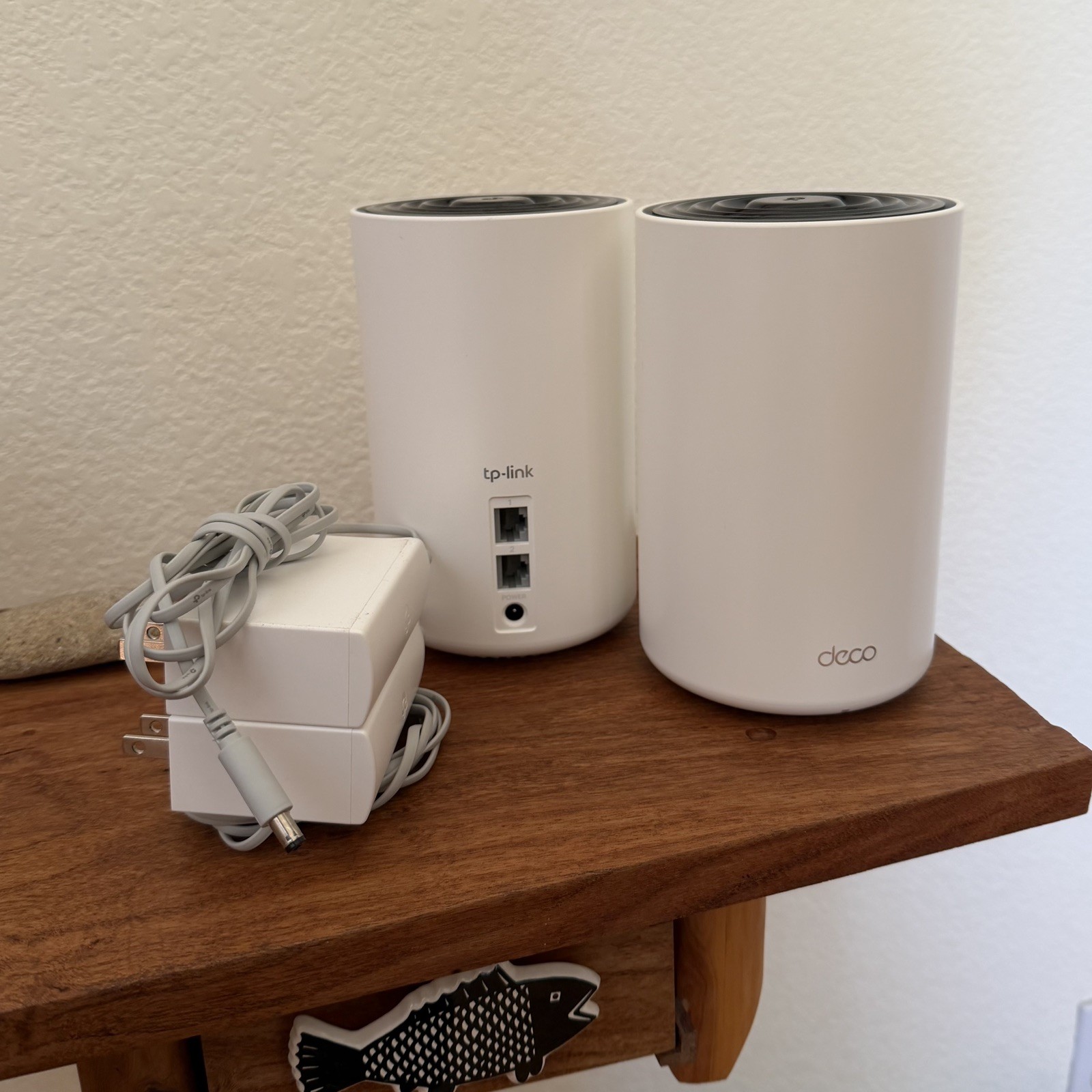 TP-Link Deco X68 AX3600 Tri-Band Mesh Wi-Fi 6 System (2-Pack), White