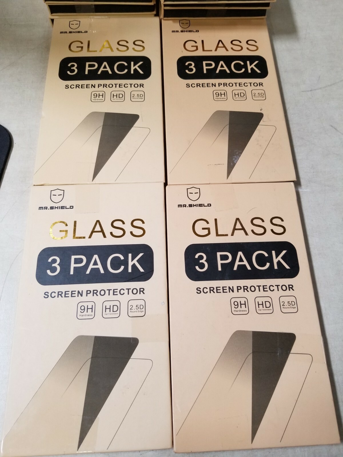 4X Mr. Shield for Samsung A20 3 Pack Premium Tempered Glass Screen Protector NEW