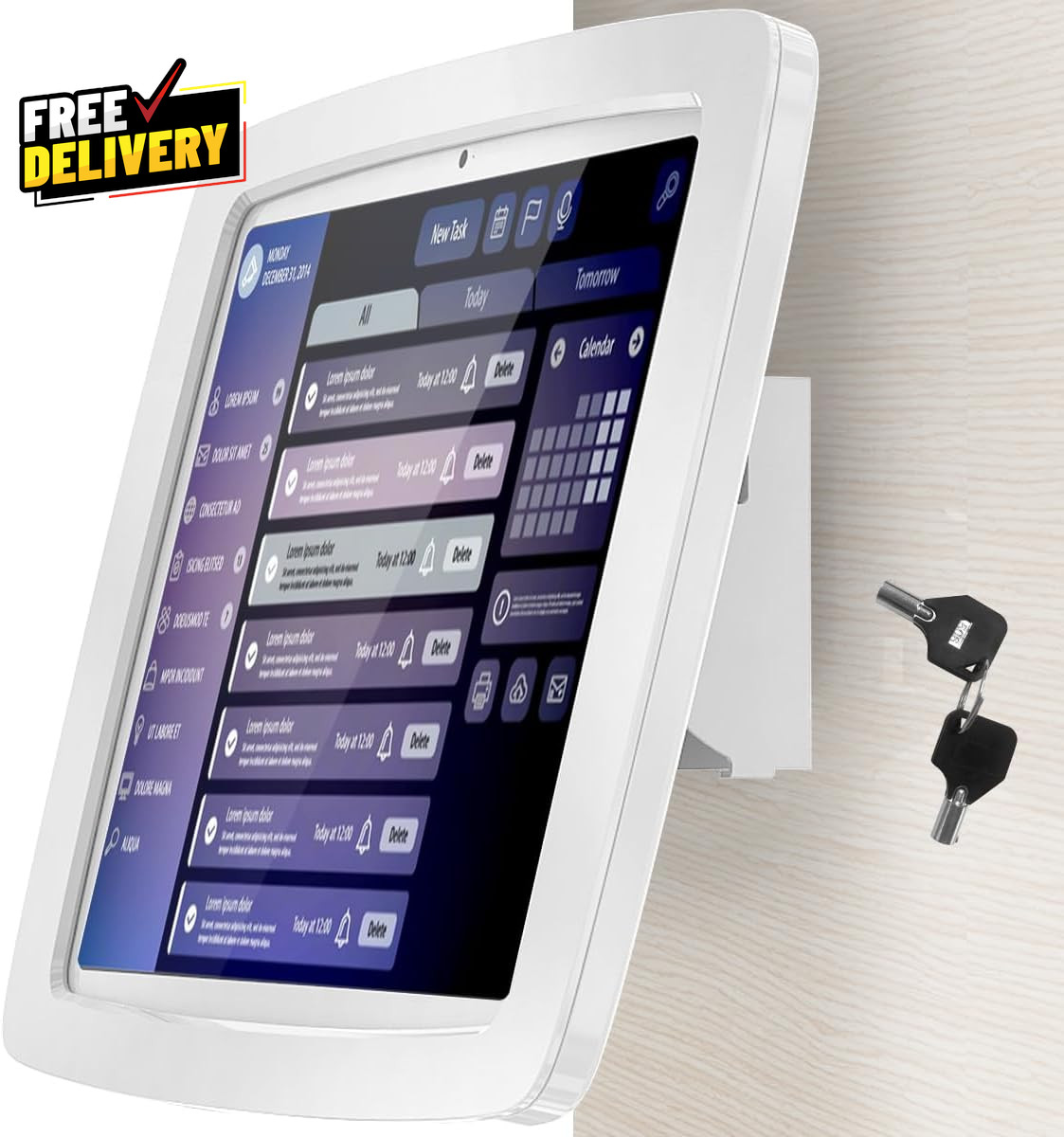 Lockable Tablet Wall Mount Tiltable Anti-Theft for iPad 10.9/11 BSW102WA