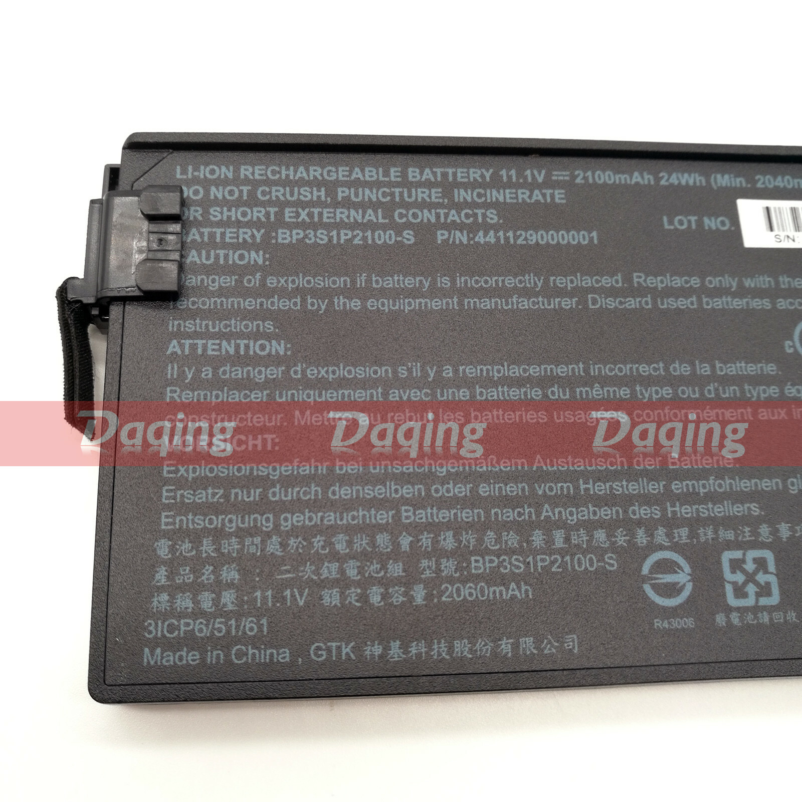 New Original BP3S1P2100-S 24Wh Battery for Getac V110 441129000001 BP3S1P2100