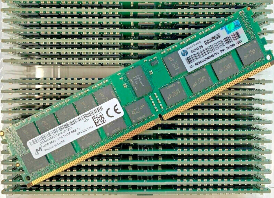 192GB (12x16GB) PC4-17000P-R DDR4 ECC Reg Genuine HPE Memory RAM for DL580 G9