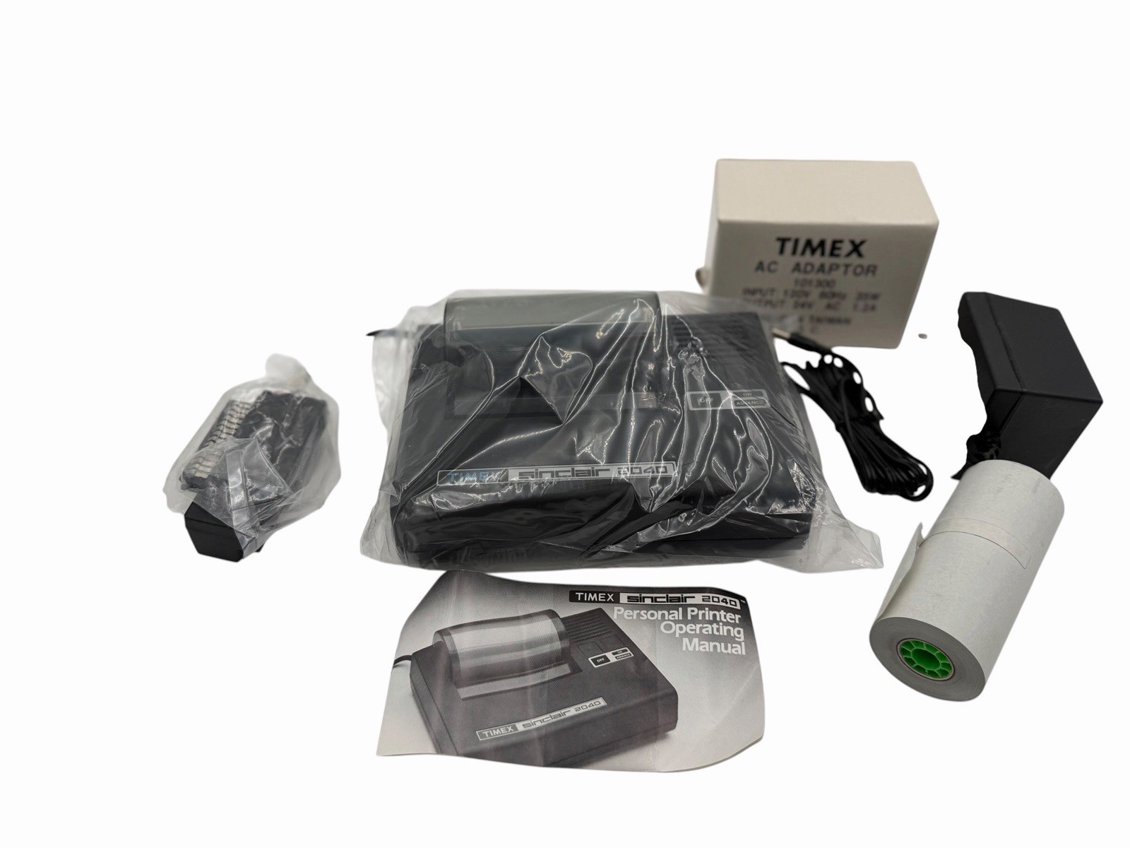 🔥1982 Timex-Sinclair 2040 Personal Printer + Power Adapter 🔥Never Used Rare🔥