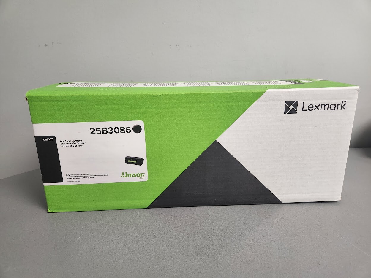 Lexmark 25B3086 Toner Cartridges Black Genuine