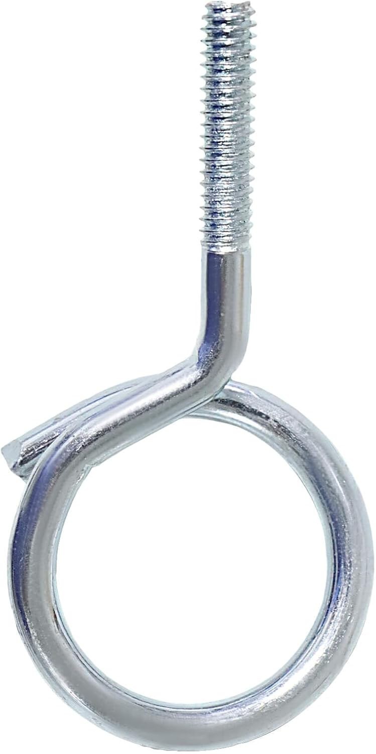 1/4"-20 Machine Threaded Bridle Rings, 1-1/4" Diameter Heavy Duty Cable & Wir...