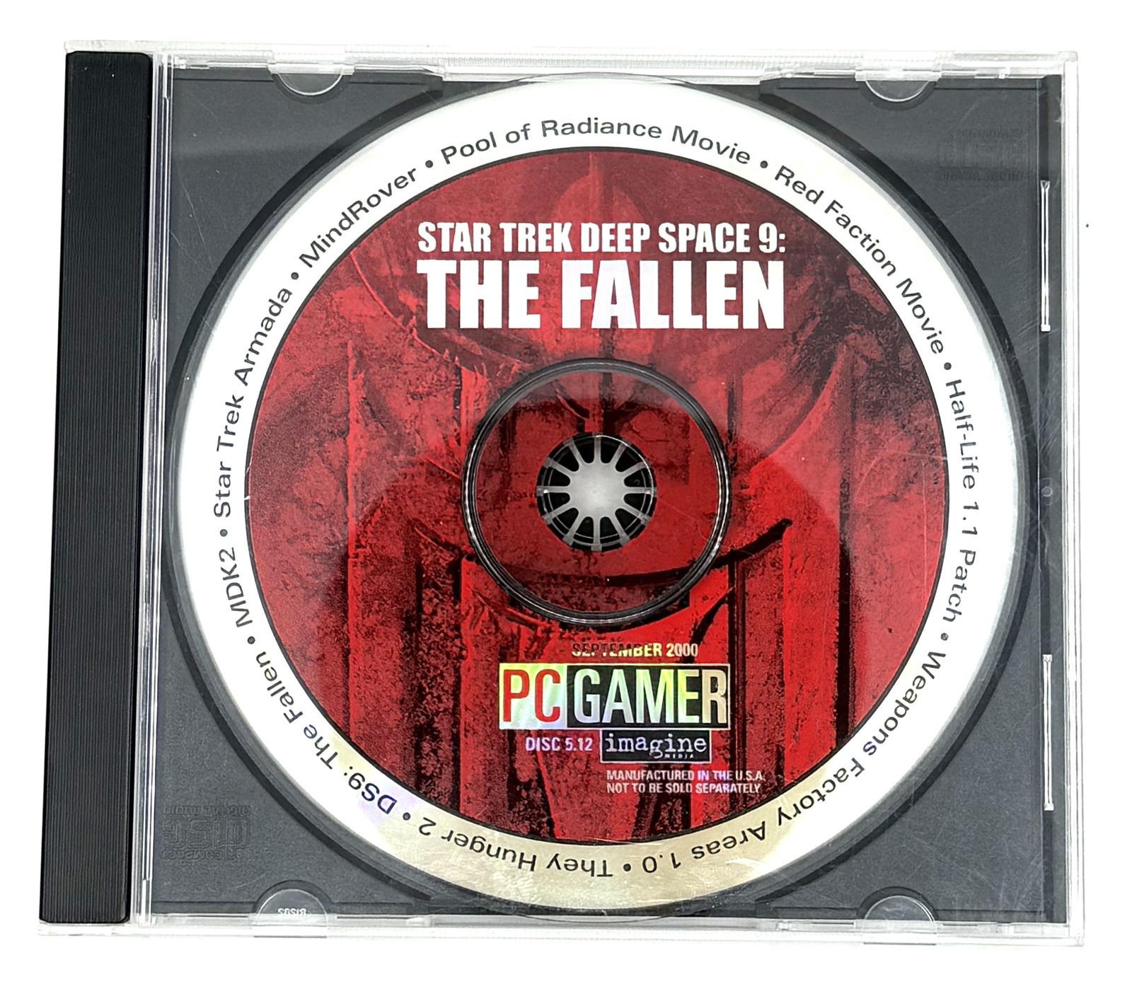 Vintage Star Trek Deep Space 9 The Fallen PC Demo Disc September 2000 CD Gamer