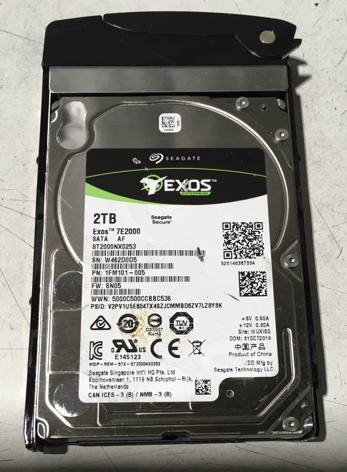 Seagate Exos ST2000NX0253 2TB 2.5" SATA 7200RPM HDD