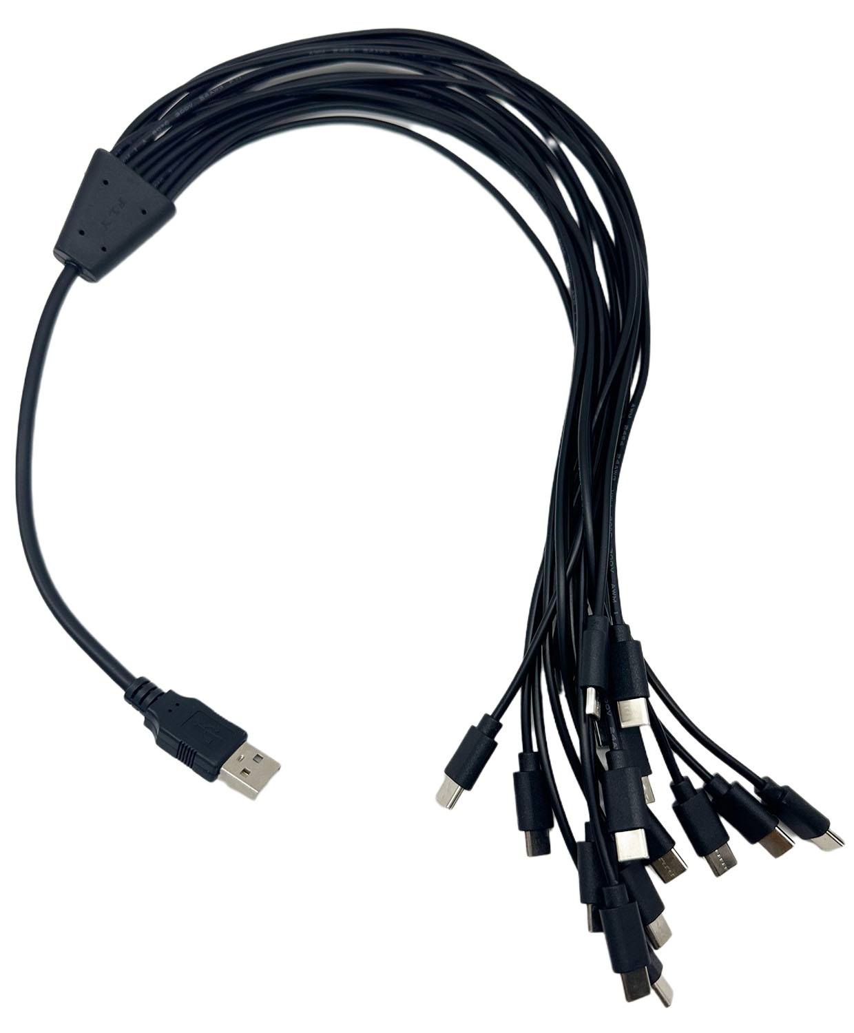 16-in-1 USB 2.0 Type A to 16 Multi USB Type C Splitter Charging Charger Cable